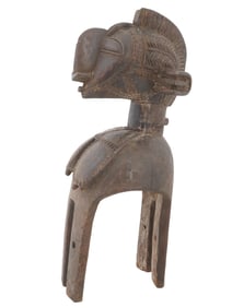 LARGE WEST AFRICA GUINEA WOODEN BAGA NIMBA HELMET MASK