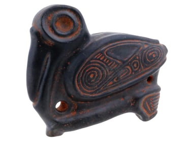 ANCIENT PRE COLUMBIAN TAINO HARD STONE BIRD FIGURINE