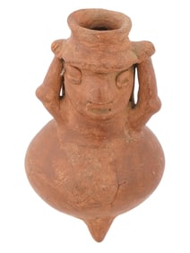 PRE COLUMBIAN TRIPOD CERAMIC VESSEL