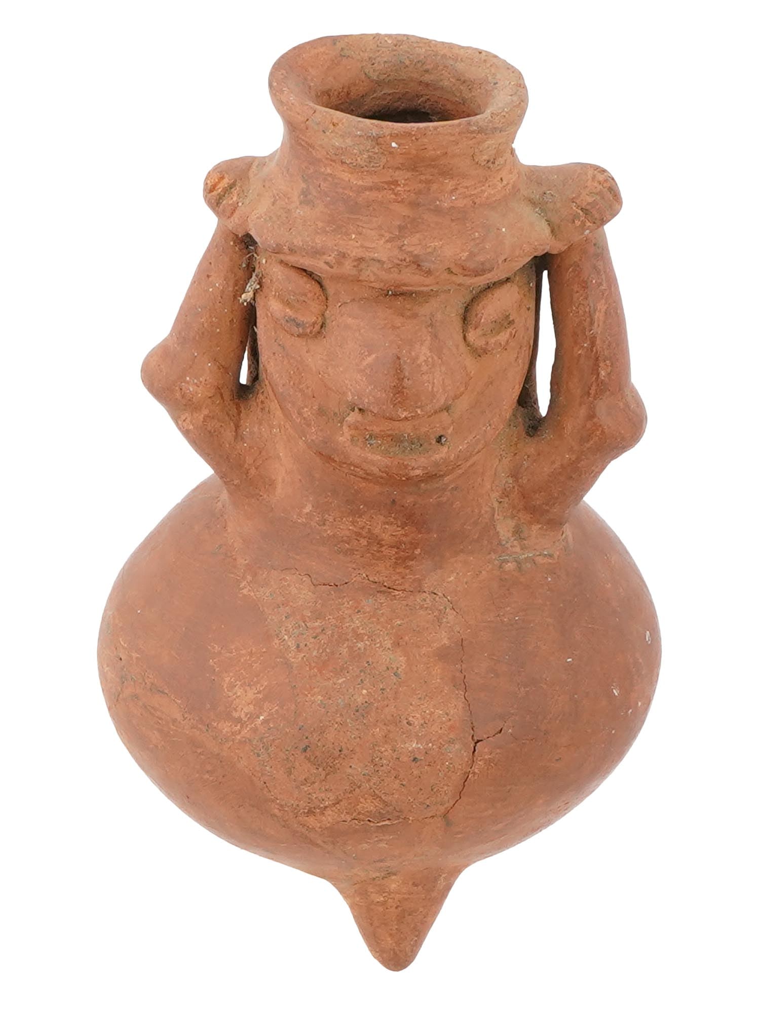 PRE COLUMBIAN TRIPOD CERAMIC VESSEL (1 of 8)