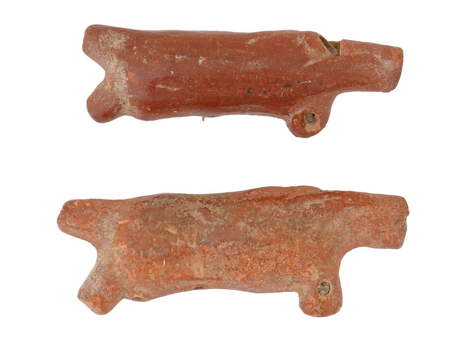 LOT OF PRE COLUMBIAN TERRACOTTA POTTERY WHISTLES (1 of 6)