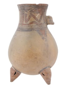 ANCIENT PRE COLUMBIAN MESOAMERICAN TERRACOTTA URN