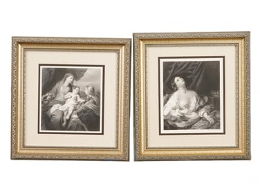 19TH CEN ENGRAVING AFTER ANTHONY VAN DYKE GUIDO RENI