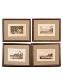 ANTIQUE COLOR LITHOGRAPHS BY THOMAS AND WILLIAM DANIELL