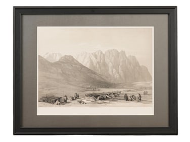 DAVID ROBERTS LITHOGRAPH ENCAMPMENT OF THE AULAD SAID