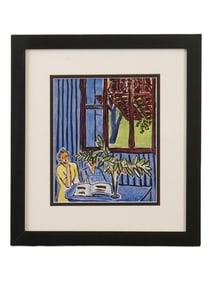 AFTER HENRI MATISSE COLOR HELIOGRAVURE WITH COA