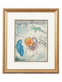 MARC CHAGALL RUSSIAN FRENCH ORIGINAL PRINT SIGNED