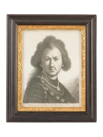 AFTER REMBRANDT DUTCH GOLDEN AGE PORTRAIT ETCHING