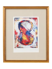 AMERICAN ABSTRACT LITHOGRAPH PRINT AFTER JASPER JOHNS