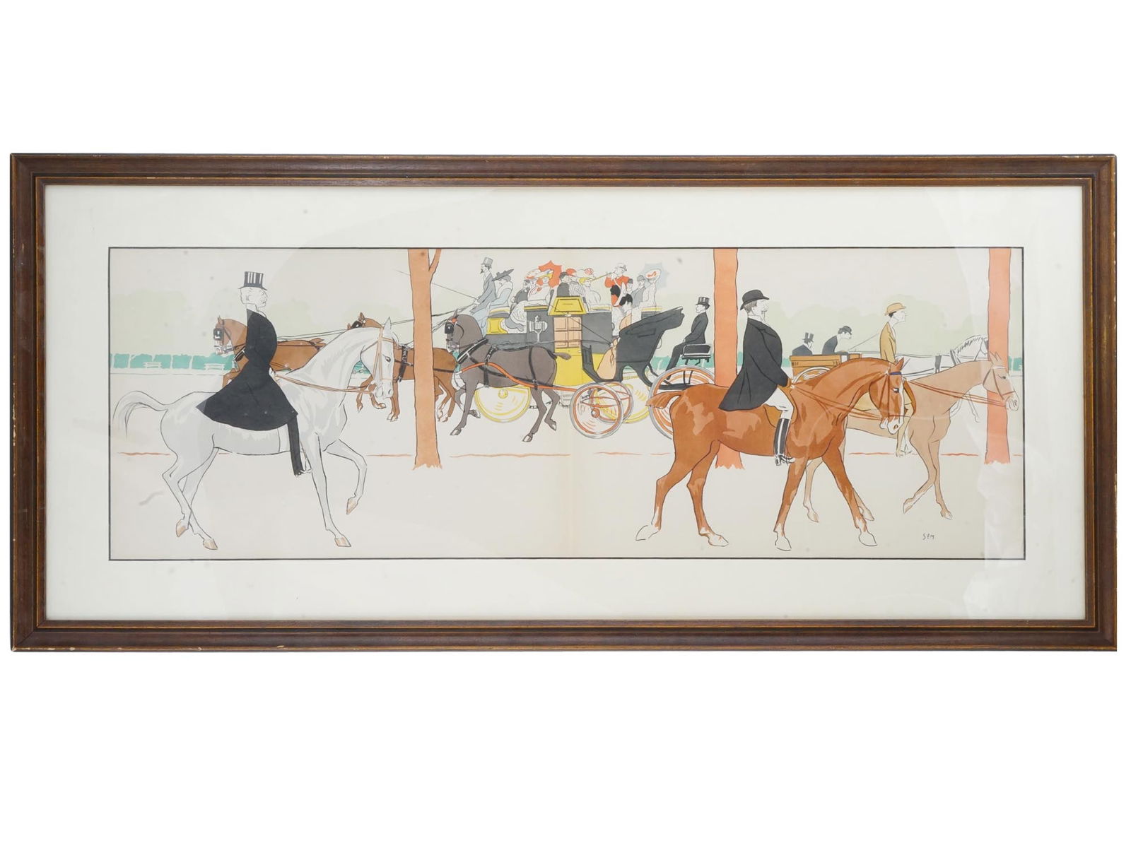 FRENCH SEM GEORGES GOURSAT LITHOGRAPH 1910 (1 of 5)