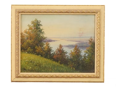 UKRAINIAN PAINTING BY V. TOLKACHEVSKIY LANDSCAPE SCENE
