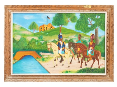 CONTEMPORARY HAITIAN OIL PAINTING BY MURAT SAINT VIL