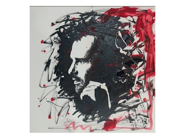 MALE PORTRAIT PAINTING SIGNED FEDORENKO SEMIRA 2018