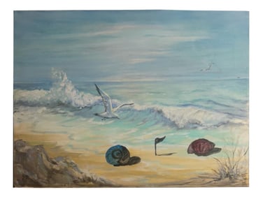 SIGNED GERTRUDE ABERCROMBIE AMERICAN OIL PAINTING