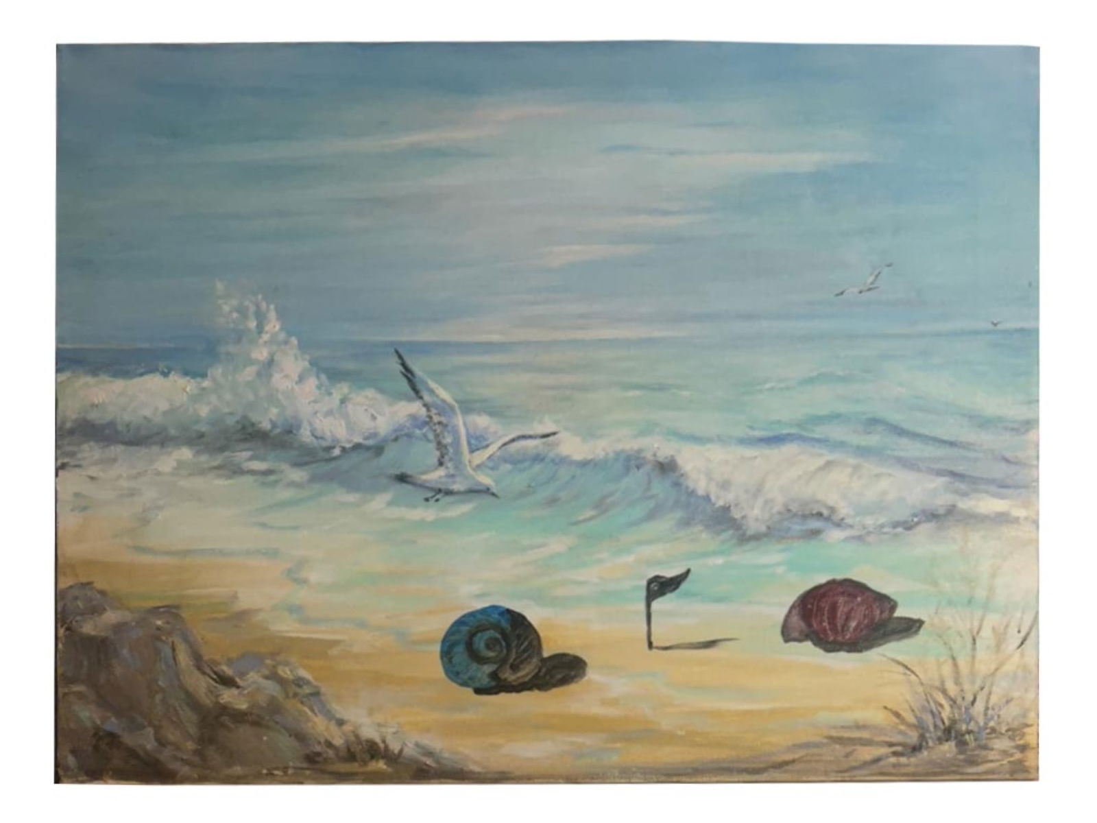 SIGNED GERTRUDE ABERCROMBIE AMERICAN OIL PAINTING (1 of 5)