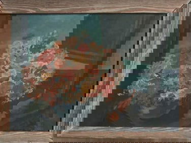 SIGNED ILYA MASHKOV RUSSIAN STILL LIFE OIL PAINTING