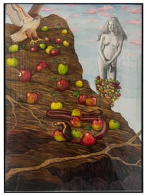 VASILY SITNIKOV RUSSIAN AMERICAN MIXED MEDIA PAINTING