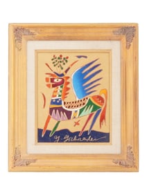 YURI GORBACHEV AMERICAN PAINTING MYTHICAL HORSE