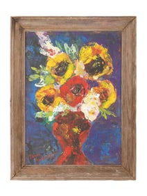 FRENCH STILL LIFE PAINTING SIGNED PIERRE AMBROGIANI