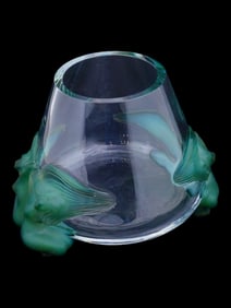 VINTAGE ART DECO LALIQUE ANTINEA ART GLASS VASE