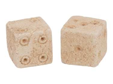 PAIR OF ANCIENT ROMAN EMPIRE STONE DICE