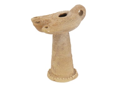 ANCIENT BYZANTINE TERRACOTTA OIL LAMP 300 TO 600 AD