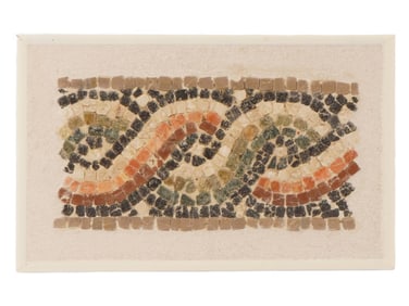 ANCIENT ROMAN FRAME MOSAIC FRAGMENT 100 TO 300 AD