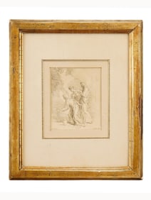 BERNARD PICART FRENCH ETCHING THREE MARYS AT THE TOMB