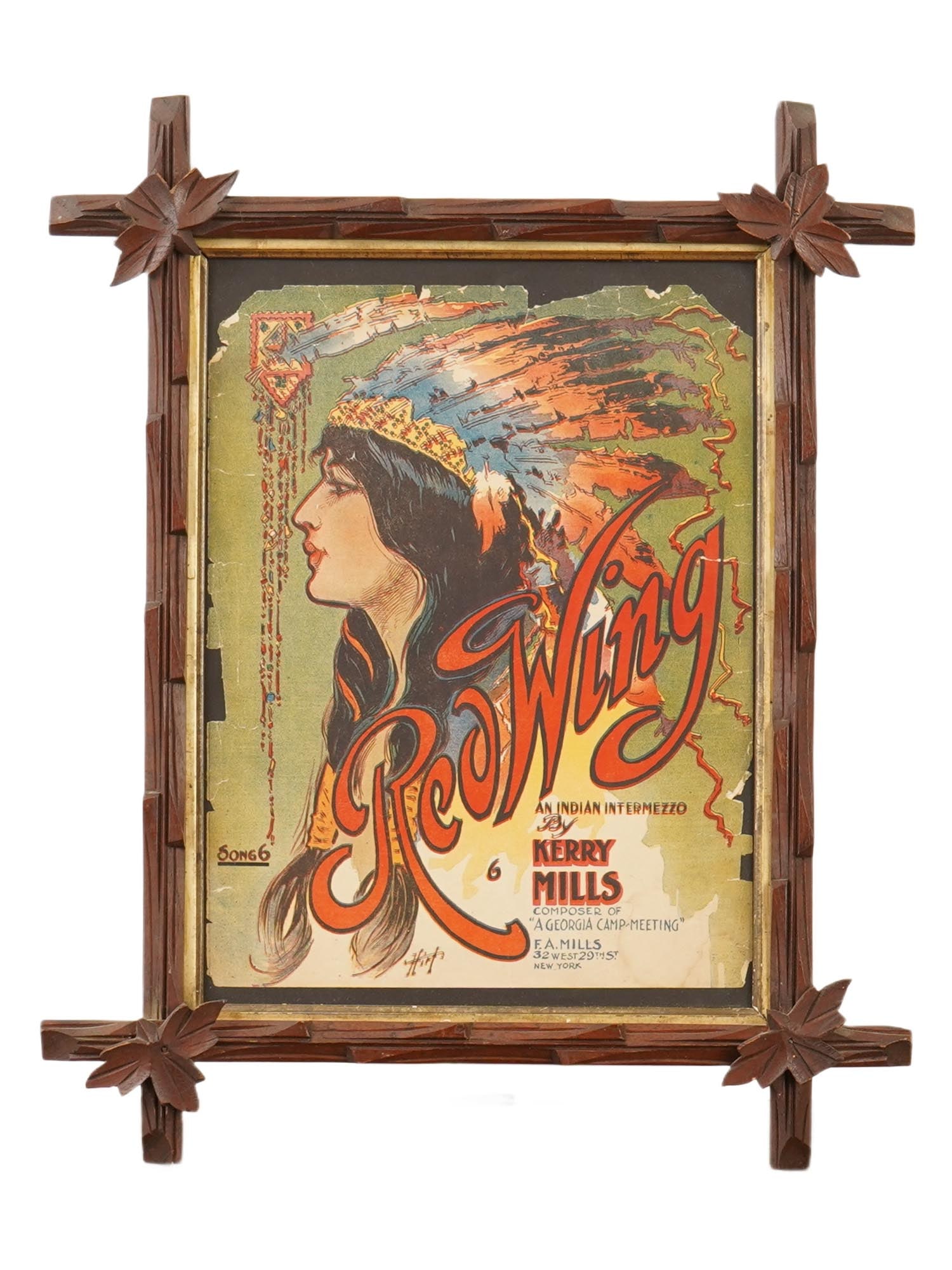 ANTIQUE MUSIC COVER RED WING AN INDIAN INTERMEZZO (1 of 5)