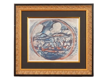 GEORGES BRAQUE FRENCH COLOR LITHOGRAPH W COA