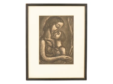 GEORGES ROUAULT FRENCH MISERERE AQUATINT ETCHING