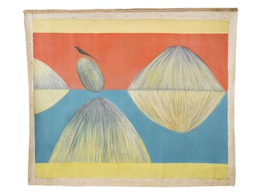 ATTR JAGDISH SWAMINATHAN INDIAN LANDSCAPE PAINTING