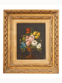 ITALIAN OIL STILL LIFE PAINTING BY VITO LUIS RUGGERI