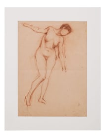 RUSSIAN SKETCH PENCIL PAINTING BY VLADIMIR LEBEDEV