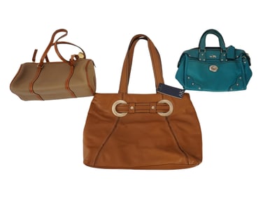 LEATHER DOONEY AND BOURKE ANNE KLEIN AND COACH HANDBAGS