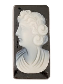 ANTIQUE OR VINTAGE HAND CARVED MALE PROFILE CAMEO