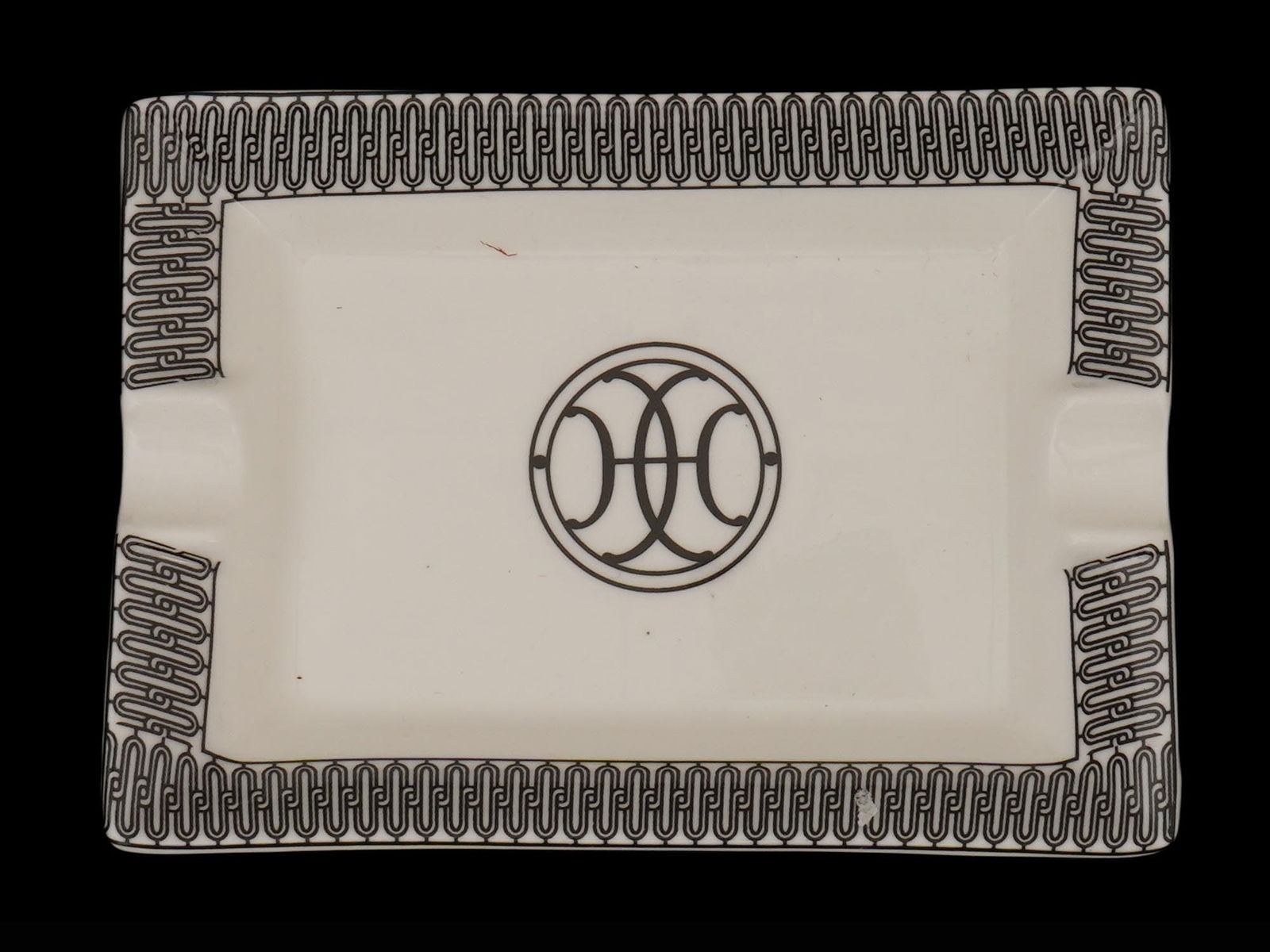 VINTAGE HERMES ART DECO H DECO PORCELAIN ASHTRAY (1 of 4)