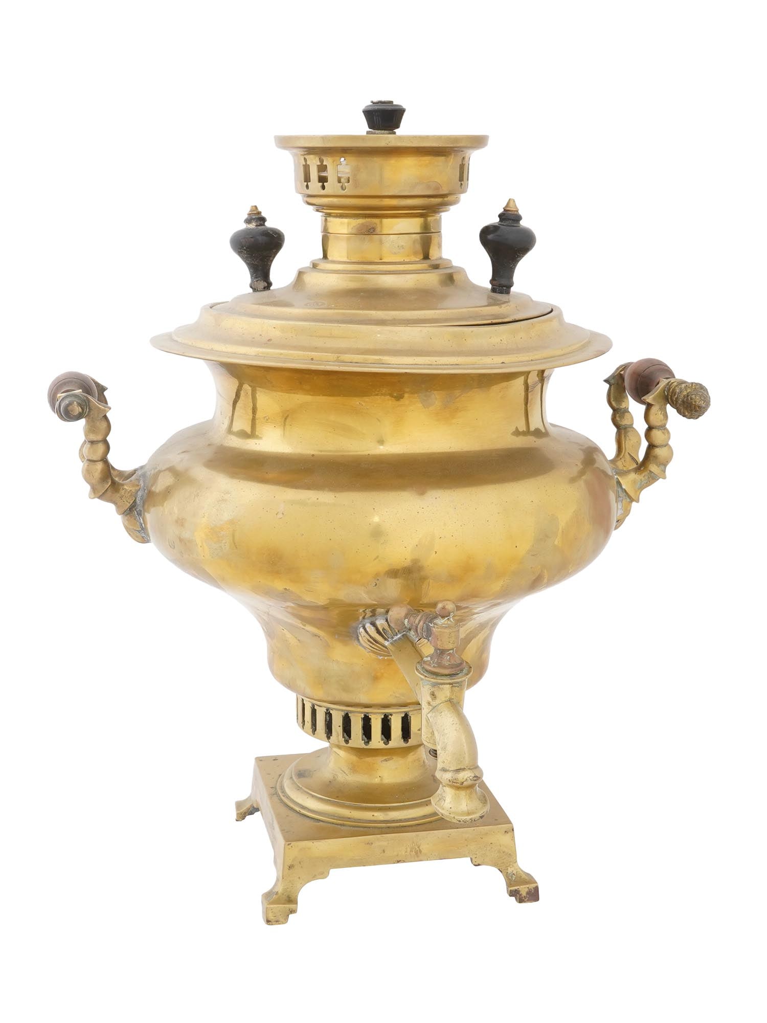 ANTIQUE RUSSIAN BATASHEV BROTHERS BRASS SAMOVAR (1 of 10)