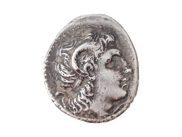 ANCIENT GREEK ALEXANDER GREAT SILVER TETRADRACHM COIN