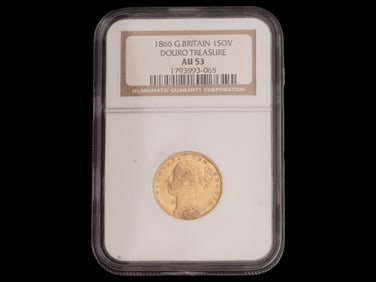 ANTIQUE UK SOVEREIGN GOLD COIN 1866 IN CASE