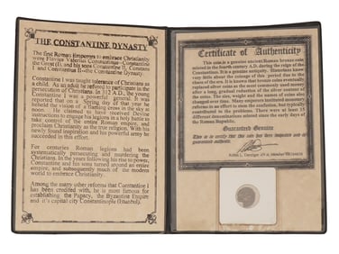 ANCIENT ROMAN CONSTANTINE BRONZE COIN 4 ? AD