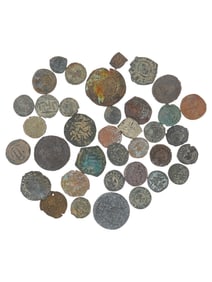 COLLECTION OF ANCIENT BRONZE COINS FROM THE MIDDLE EAST