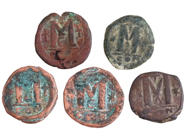 ANCIENT BYZANTINE EASTERN ROMAN EMPIRE NUMMI COINS