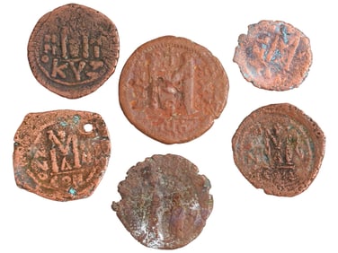 ANCIENT BYZANTINE EASTERN ROMAN EMPIRE NUMMI COINS