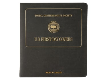 AMERICAN POSTAL COMMEMORATIVE SOCIETY ALBUM W STAMPS