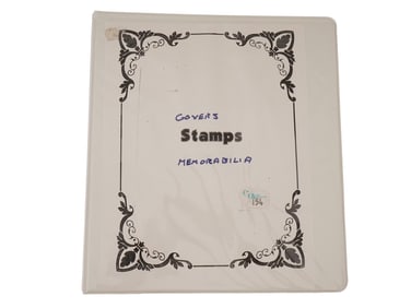 US POST STAMP COLLECTION AND MEMORABILIA IN ALBUM