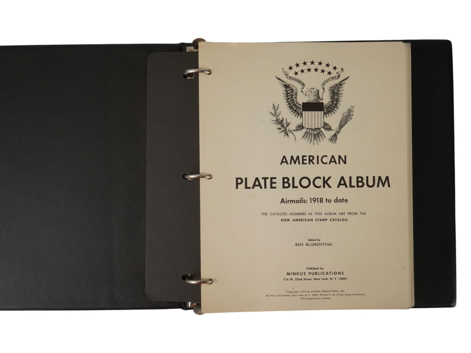 AMERICAN PLATE BLOCK STAMPS ALBUM AIRMAILS 1918 TO DATE (1 of 7)