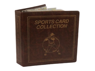 COLLECTORS ALBUM WITH VINTAGE TOPPS BASEBALL CARDS