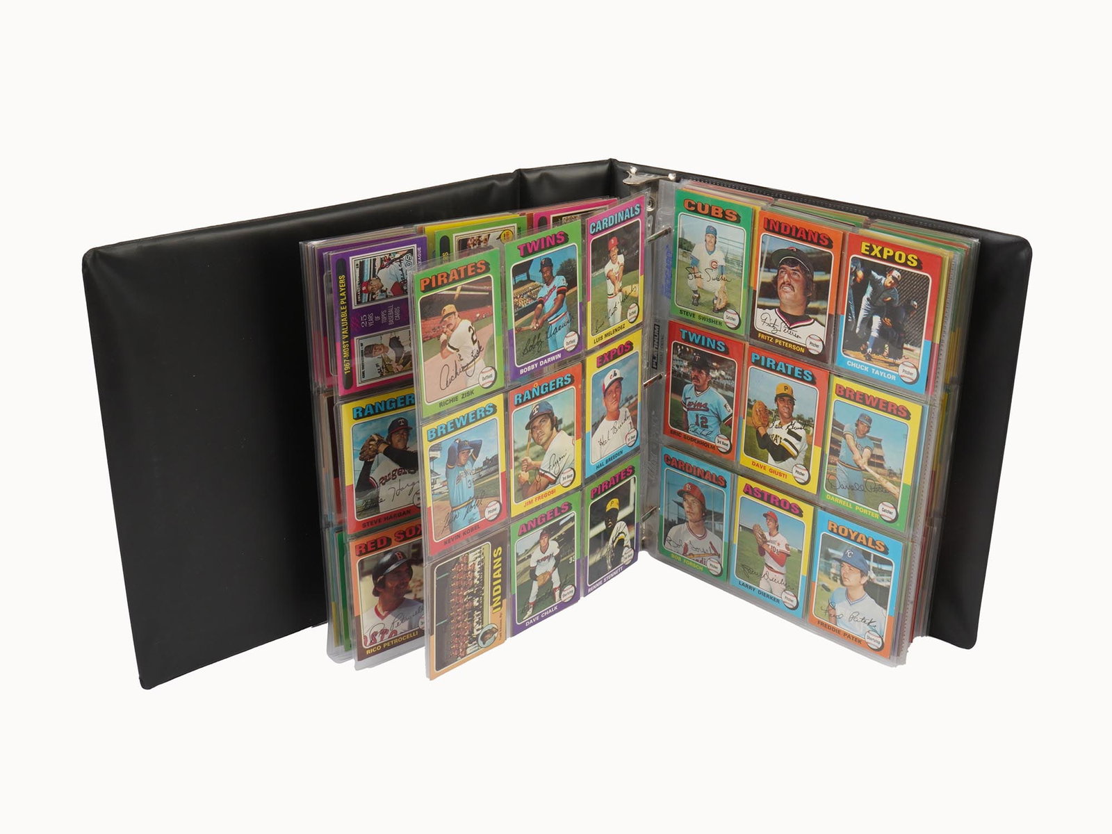 COLLECTORS ALBUM WITH VINTAGE TOPPS BASEBALL CARDS (1 of 7)
