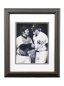 VINTAGE PHOTOGRAPH THURMAN MUNSON GOOSE GOSSAGE SIGNED